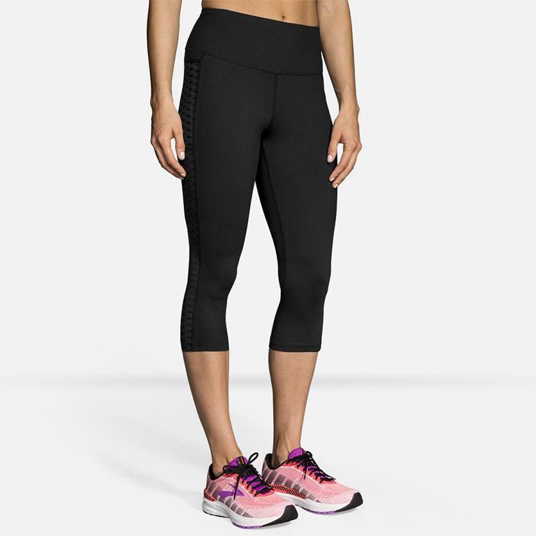 Brooks Greenlight Capri Women's Running Pants - Grey (23751-TWZH)